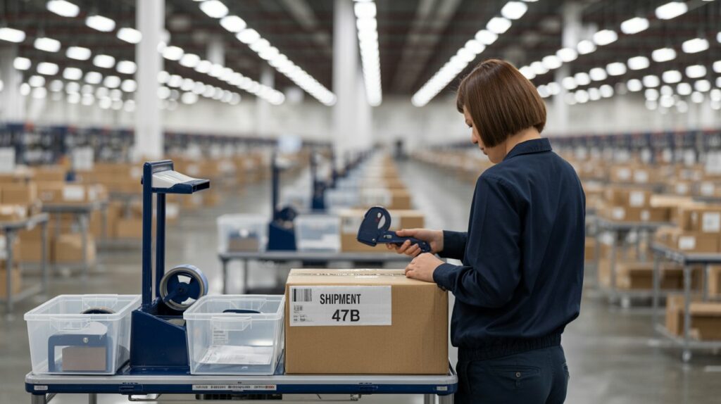 table de travail logistique