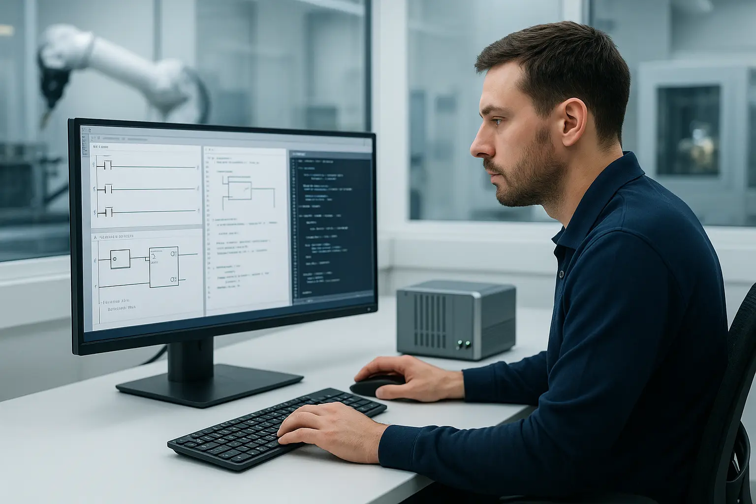 Ingénieur d'automatisation au travail