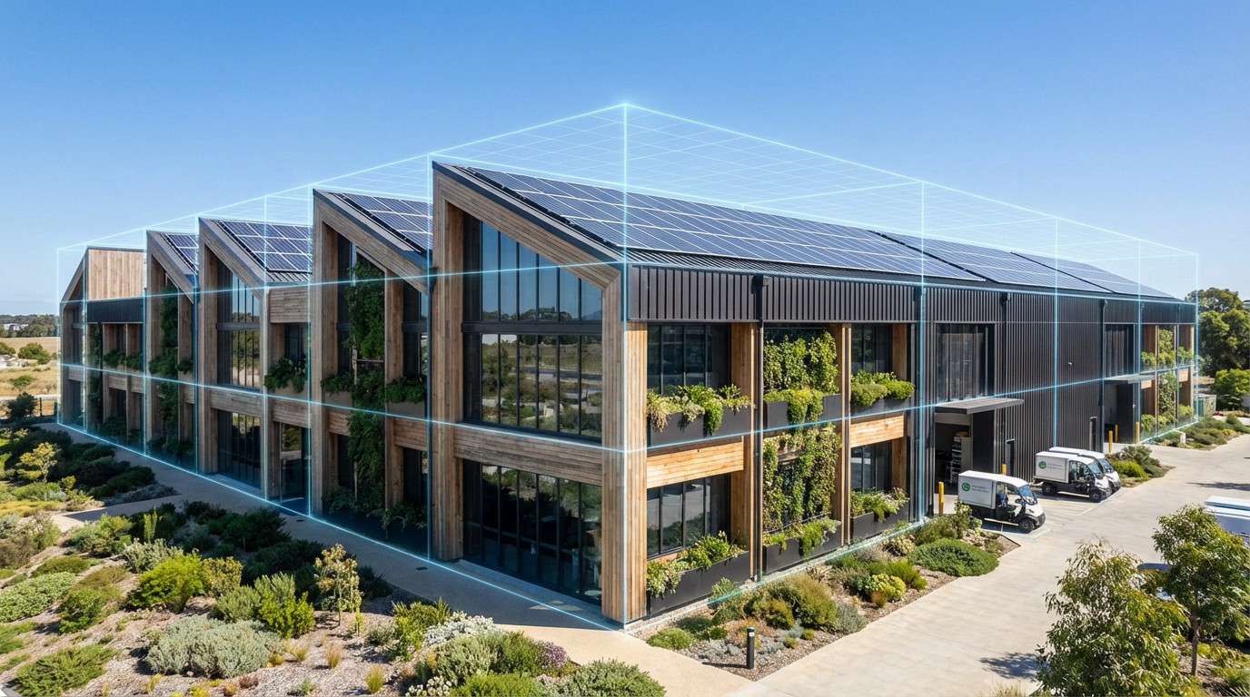 Structure numérique d'un bâtiment industriel durable intégrant les principes de la RE2020 et de l'efficacité énergétique