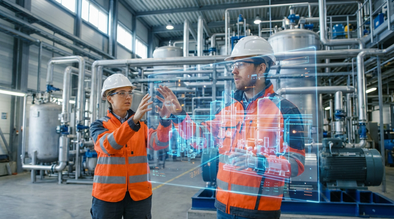 Visualisation holographique d'un jumeau num&eacute;rique pour la gestion d'infrastructures industrielles